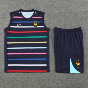 Débardeur + short noir France 24-25